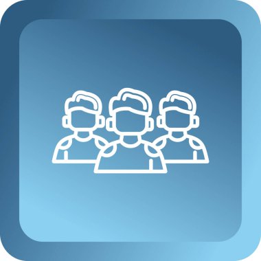 Takım buluşması ikonu. vektör illüstrasyonu