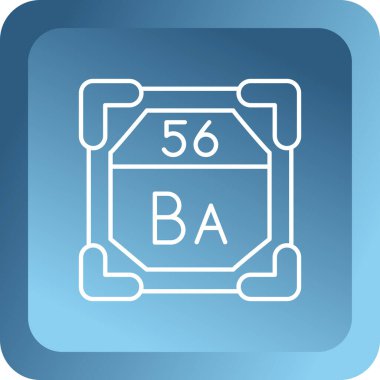 Kimyasal simge vektör çizimi