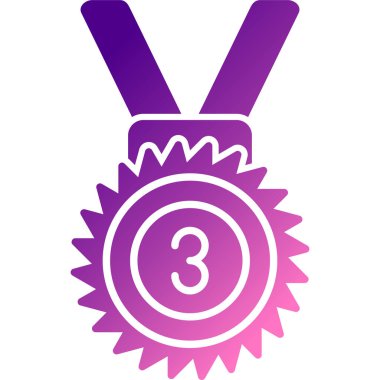 Madalya simgesi, düz tasarım