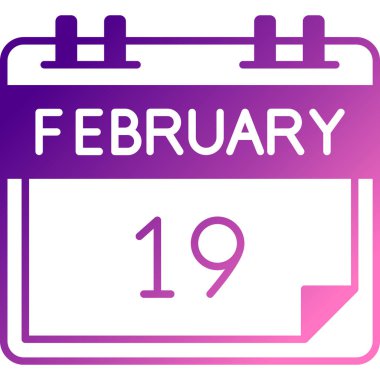 18 Şubat. Günlük takvim ikonu. tarih, saat ve ocak takvimi, takvim. takvim.