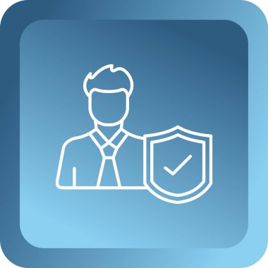 Bir kutucuk simgesinin vektör illüstrasyonu