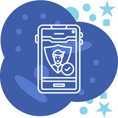 akıllı telefon mobil uygulama simgesi - taslak biçimi