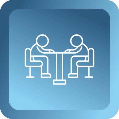 İki iş adamının vektör çizimi