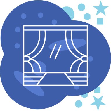 Mavi ve beyaz bulutların arka planının vektör çizimi