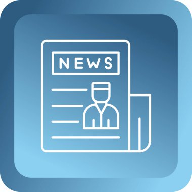 haber web simgesi. vektör tasarımı