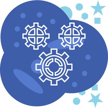 Bir virüs simgesinin vektör illüstrasyonu