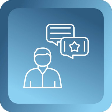 Sohbet simgesi vektör illüstrasyonu