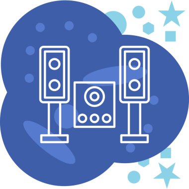 Bir robot simgesinin vektör illüstrasyonu