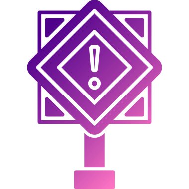 Modern yol simgesinin vektör illüstrasyonu