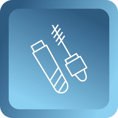 Mavi çizgi mavi arkaplanda izole edilmiş tornavida simgesi. vektör illüstrasyonu