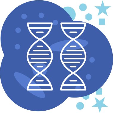 DNA molekülü simge vektör