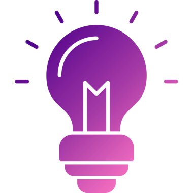 Bir fikrim var. Web simgesi basit illüstrasyon