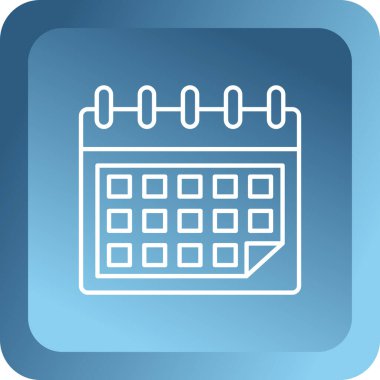 Takvim simgesi vektör illüstrasyonu