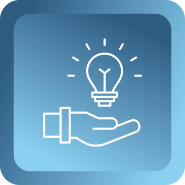 ampul simgesi, vektör illüstrasyonu