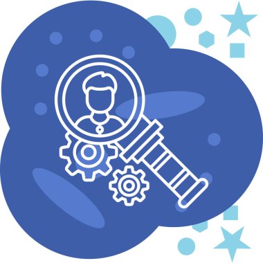 Elinde cam olan bir adamın vektör çizimi