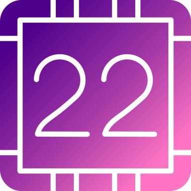 2 numaralı simge sembolü mor