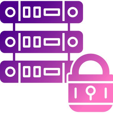 asma kilit ikon vektör çizimi