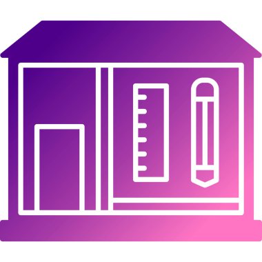 Yapı simgesinin vektör illüstrasyonu