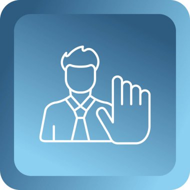 vektör çizim insan el simgesi