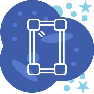 Şirin bir simgenin vektör illüstrasyonu