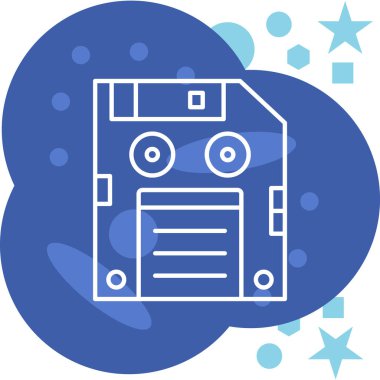 Çizgi film simgesinin vektör çizimi