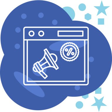 seo modern simgesinin vektör illüstrasyonu