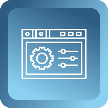 Simge ayarlanıyor. Web vektör biçimi