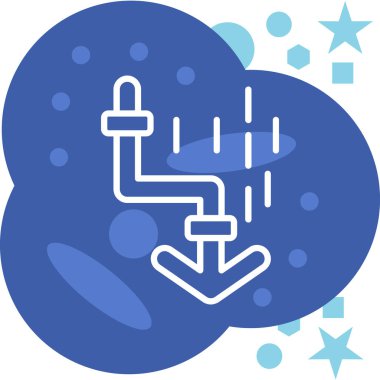 Bulut. Web simgesi basit illüstrasyon