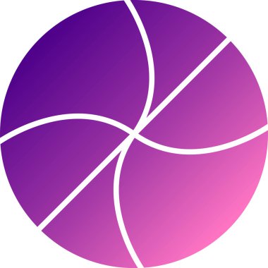 Dairesel bir topun vektör illüstrasyonu