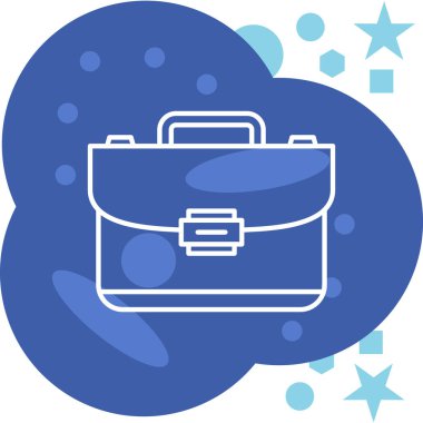 Çanta. Satır basit resimleme