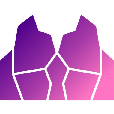 soyut geometrik şekil ve mor renk