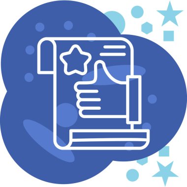 yıldız simgesi vektör illüstrasyonu