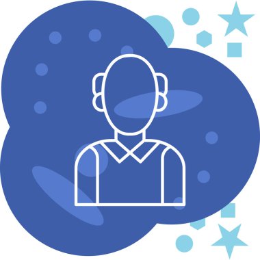 Avatar simgesi, vektör illüstrasyonu