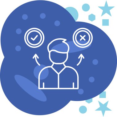 Büyüteç vektör illüstrasyonlu iş adamı