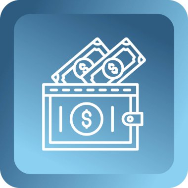 Dolar banknotları vektör simgesi