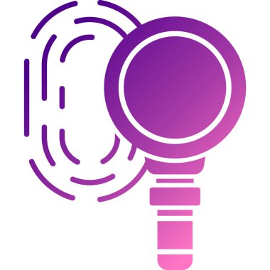 beyaz arkaplanda izole edilmiş renk web simgesi. Büyüteç işareti arayın. Büyüteç işareti. Gradyan dinamik şekiller. vektör illüstrasyonu