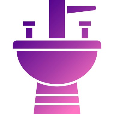 Tuvalet. Web simgesi basit illüstrasyon