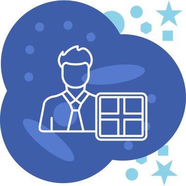 iş simgesi vektör illüstrasyonu