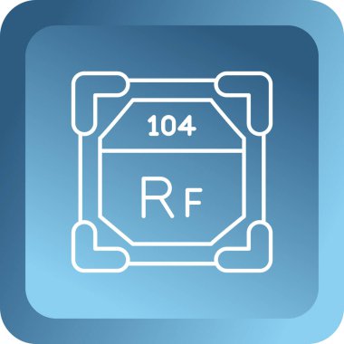 Kimyasal vektör simgesi modern basit tasarım