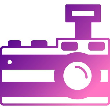 Kamera. Web simgesi basit illüstrasyon