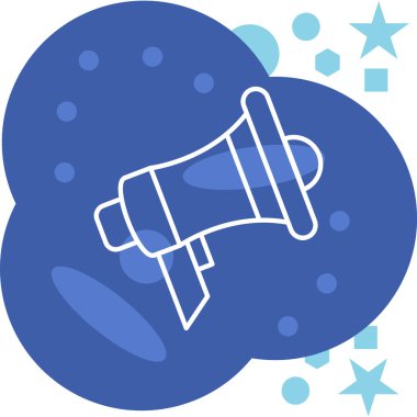 megafon vektör simgesi modern basit illüstrasyon