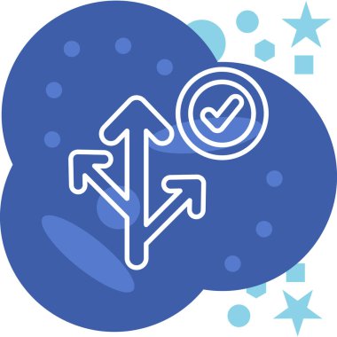 ok simgesi vektör illüstrasyonu