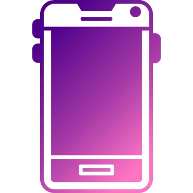 Cep telefonu. Web simgesi basit tasarım