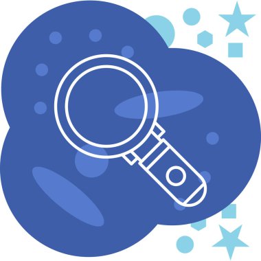 Bir cam simgenin vektör illüstrasyonu