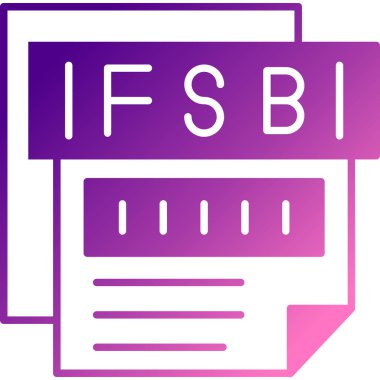 Dosya biçim simgesinin vektör illüstrasyonu