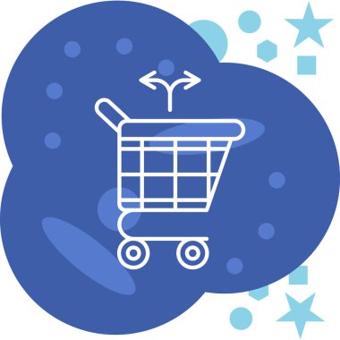 Alışveriş. Web simgesi basit tasarım