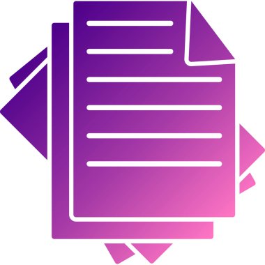 Belge. Web simgesi basit tasarım