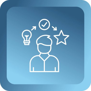 Müşteri değerlendirme ikonu. Basit resimleme