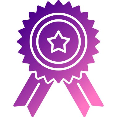 Madalya simgesi, basit vektör çizim