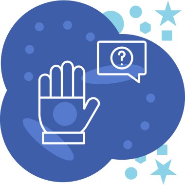 Bir bulut simgesini tutan elin vektör çizimi